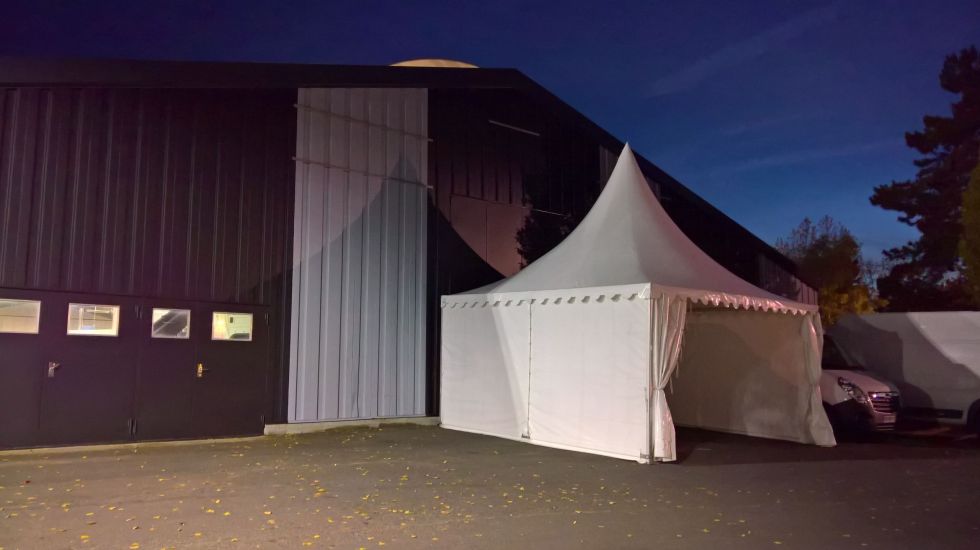 Location de tente pour sas d'accueil prés de Rouen